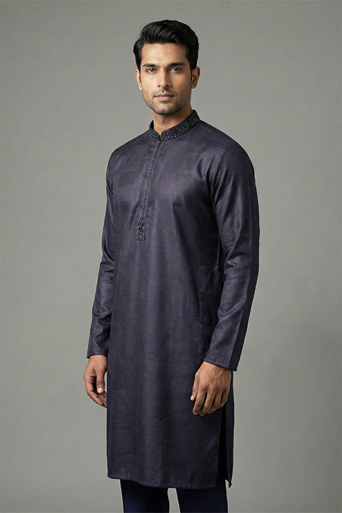 Premium zardozi work regular fit panjabi - Aeroblue