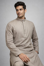 Sand Beige Classic Panjabi for Men