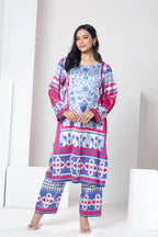Azure Bloom Blue Printed Co-Ord Set