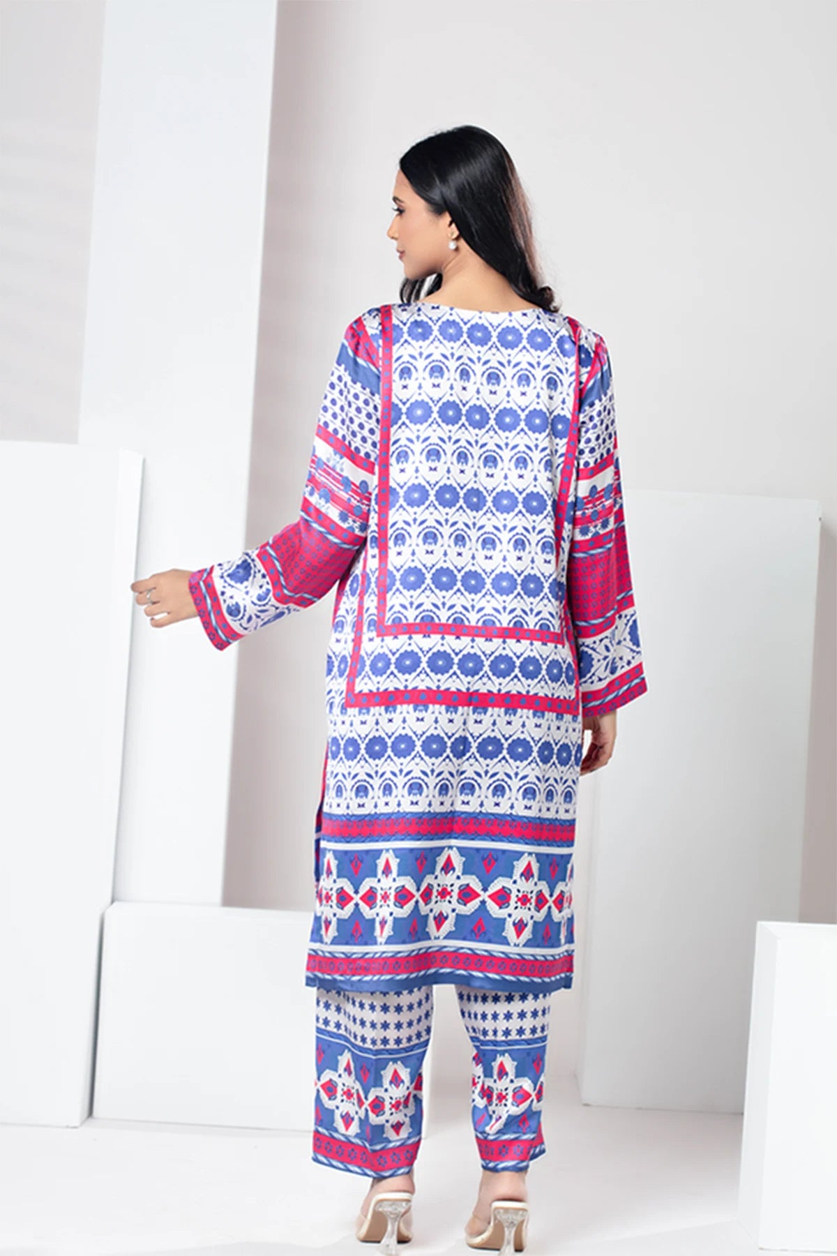 Azure Bloom Blue Printed Co-Ord Set