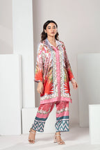 Coral Bloom Printed Premium Co-Ord Set