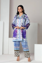 Lavender Botanical Printed Premium Co-Ord Set