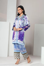 Lavender Botanical Printed Premium Co-Ord Set
