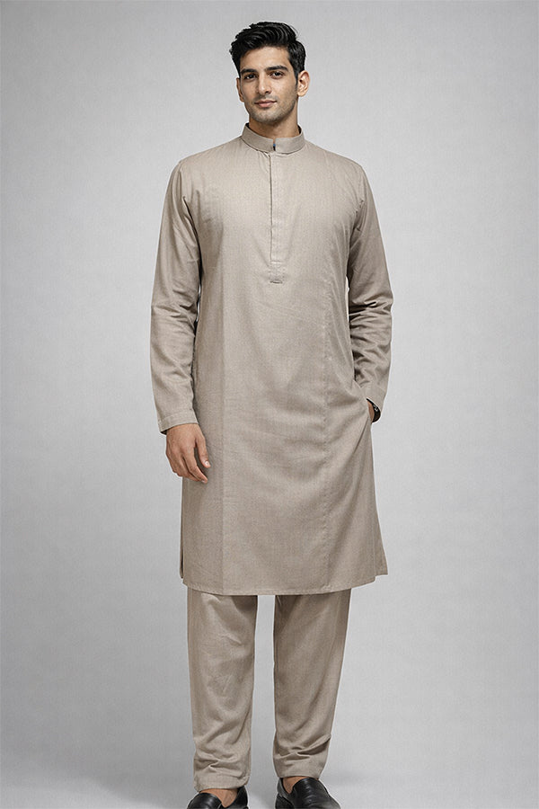 Sand Beige Classic Panjabi for Men