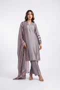 Elegant Ash Grey Women’s Salwar Kameez Set with Designer Dupatta