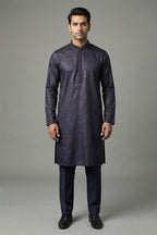 Premium zardozi work regular fit panjabi - Aeroblue