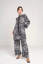 Monochrome Printed Women’s Co-Ord Set
