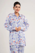 Light Blue Floral Printed Co-Ord Set