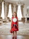 Scarlet Bloom Statement Dress – Red Floral Party Dress