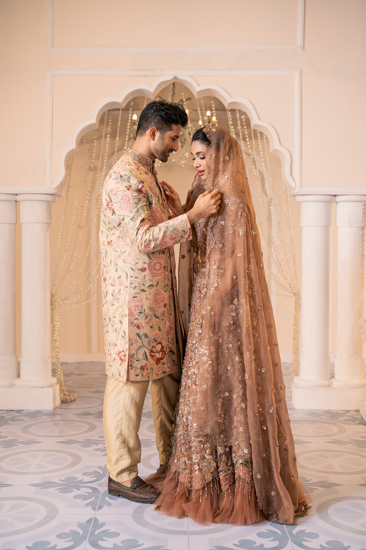 Luxury Golden Bridal Lehenga